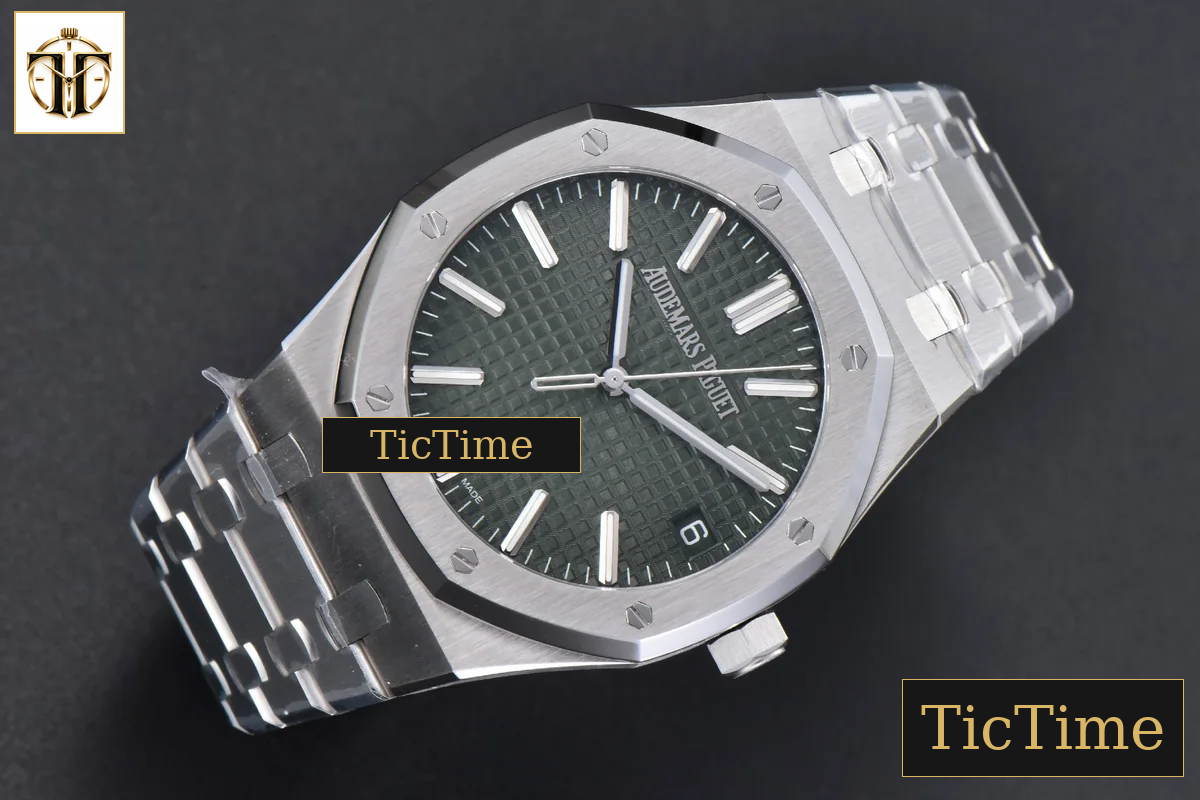 Royal Oak ’50th Anniversary’ 15510 41mm ZF Green Dial SS Bracelet SA4302 — foto 4