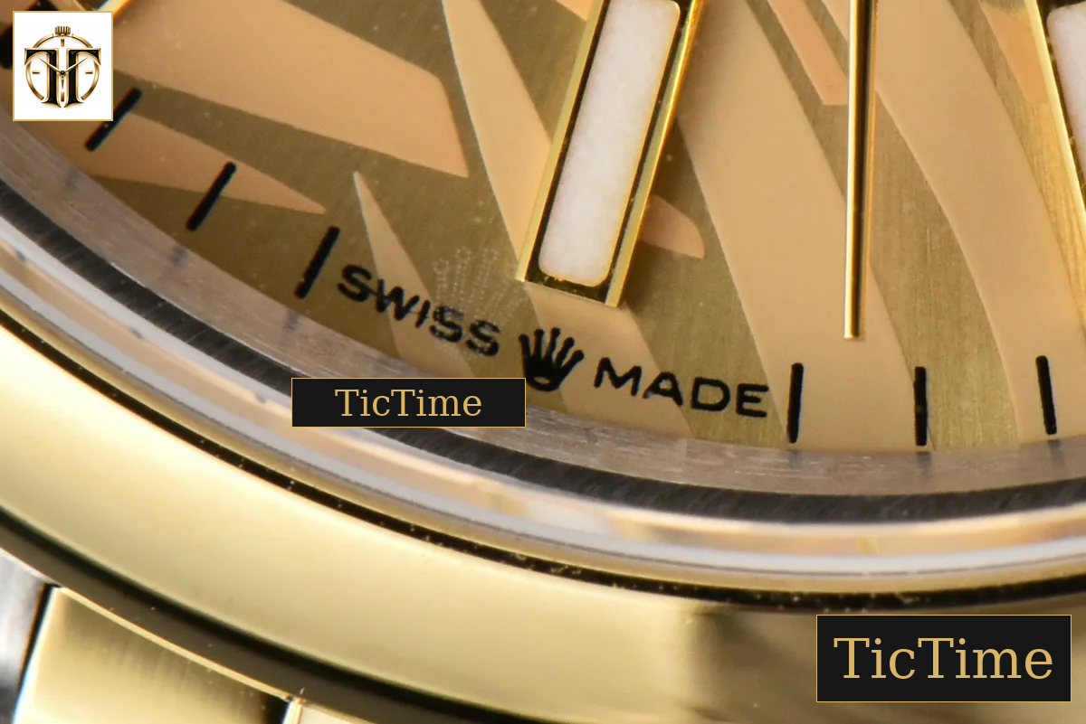 DateJust 36mm BPF YG/SS Smooth YG Plam Dial Jubilee Bracelet A2824 — foto 8