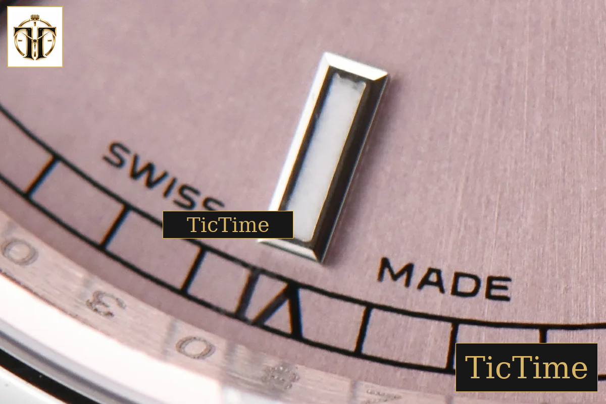 DateJust 36mm GMF SS Smooth Bezel Pink Dial Lume Marker Oyster Bracelet VR3235 — foto 8