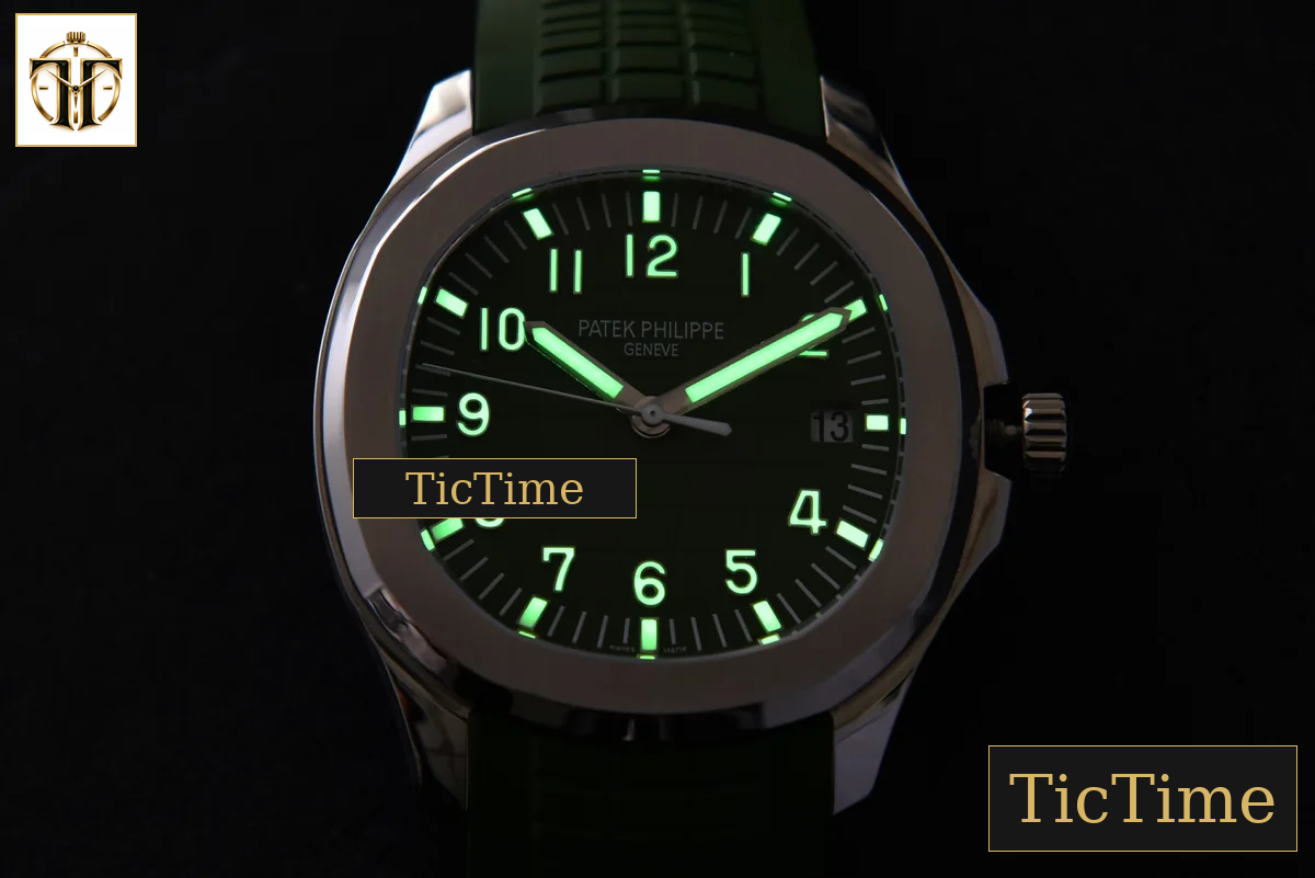 Aquanaut 5168 42mm ZF Green Dial Green Rubber Strap A324 — foto 17