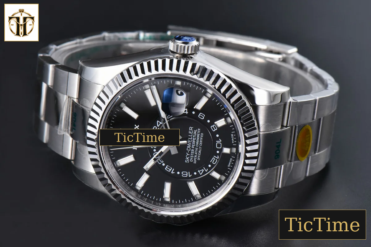 Sky-Dweller 904L 326934 42mm ZF Black Dial SS Bracelet A2824 — foto 15