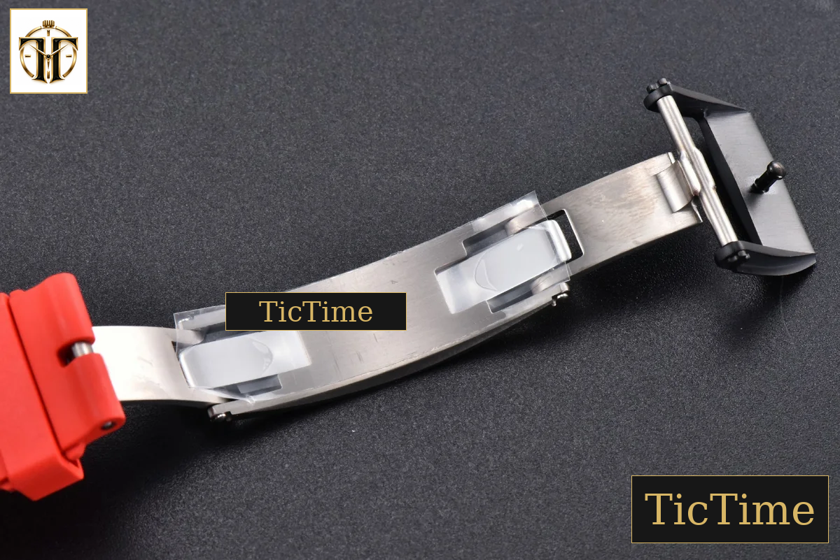 NTPT RM055 42.7mm BBRF Red Skeleton Dial Red Rubber Strap RMUL2 — foto 30