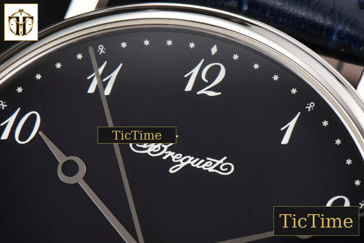 Classique 5177 38mm LTF Black Dial Digital Marker Blue Leather Strap MY9015 — foto 5