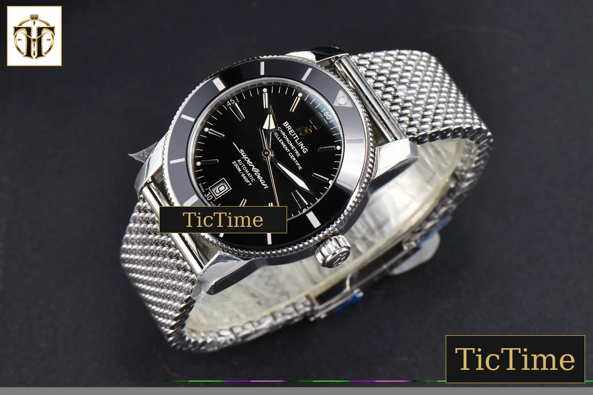 SuperOcean Heritage II 42mm GF Black Dial SS bracelet A2824 — foto 4