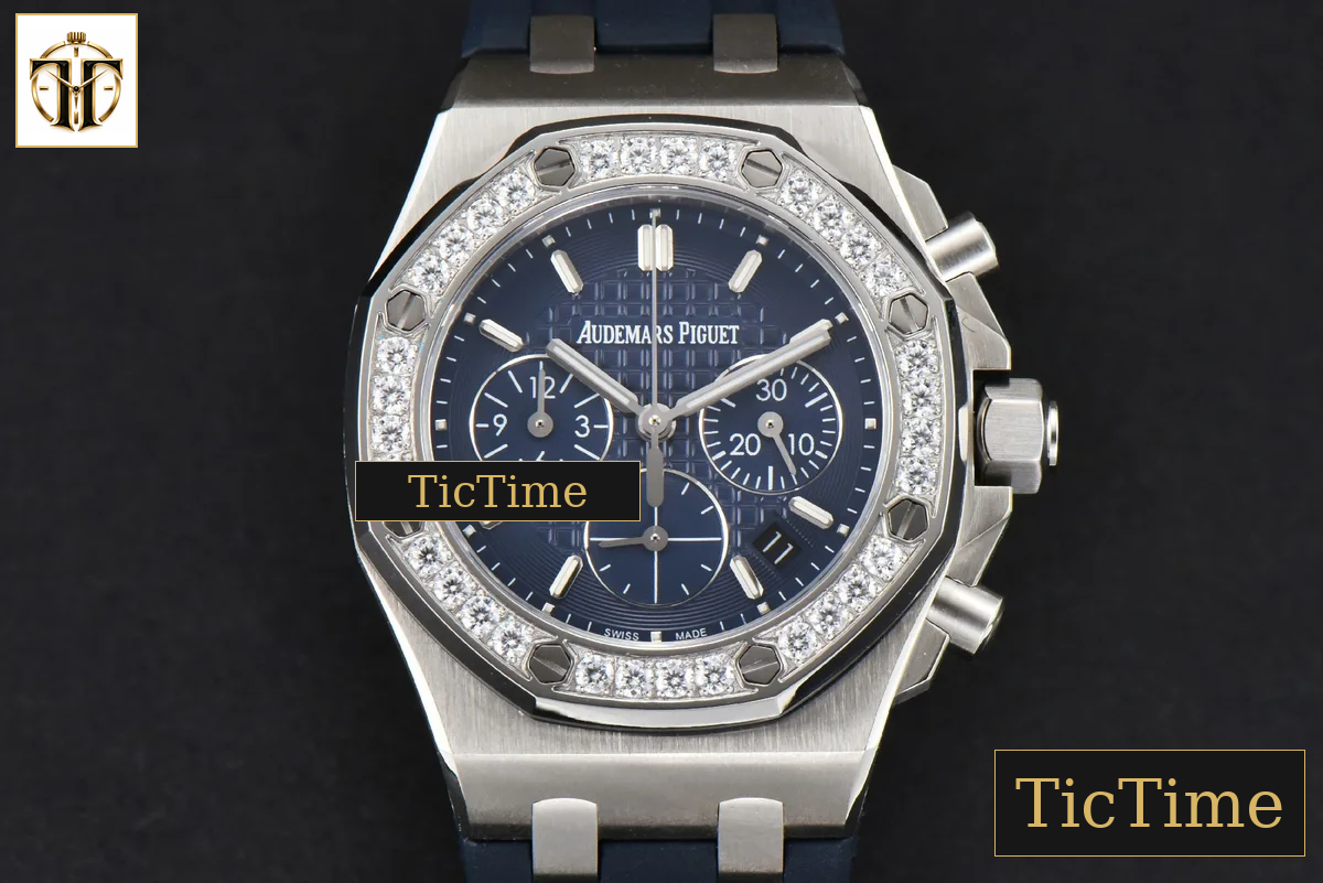 Offshore Ladies 26231ST 37mm RXWF Diamond Blue Dial Blue Subdial Blue Rubber Strap Quartz — foto 2
