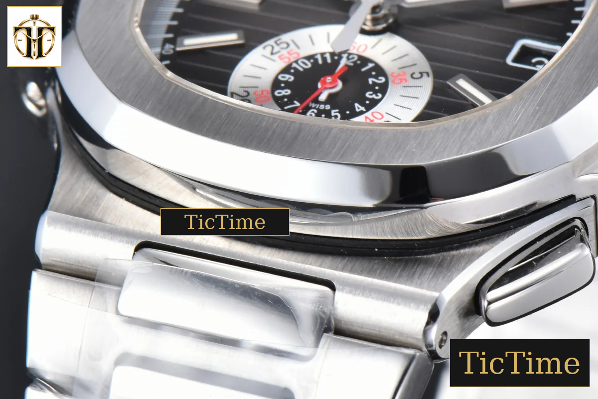 Nautilus 5980 40.5mm PPF Black Dial SS Bracelet A28-520 — foto 9