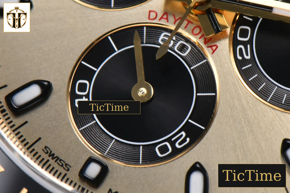 Daytona 904L 116518 40mm VSF YG YG Black Subdial Oysterflex Strap DD4130 — foto 8