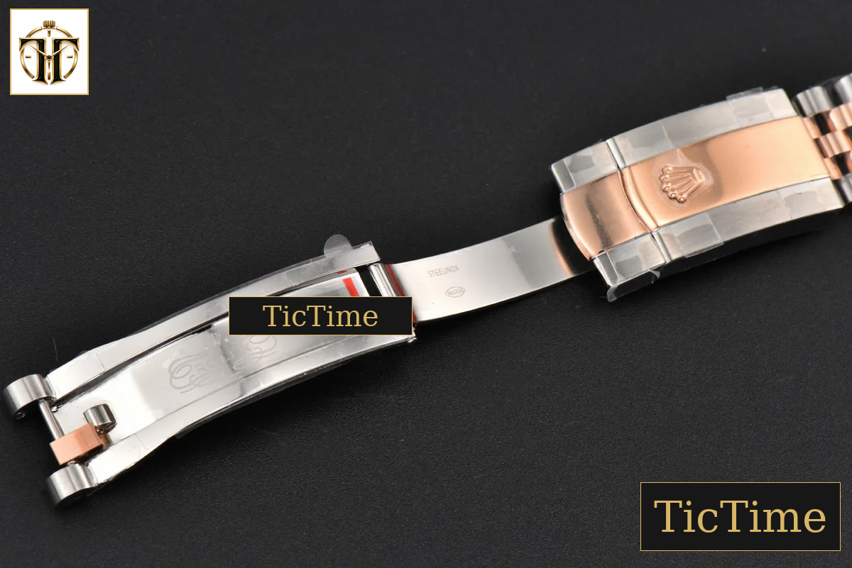 DateJust 36mm BPF RG/SS Fluted Silver Plam Dial Diamond Marker Jubilee Bracelet 2824 — foto 32