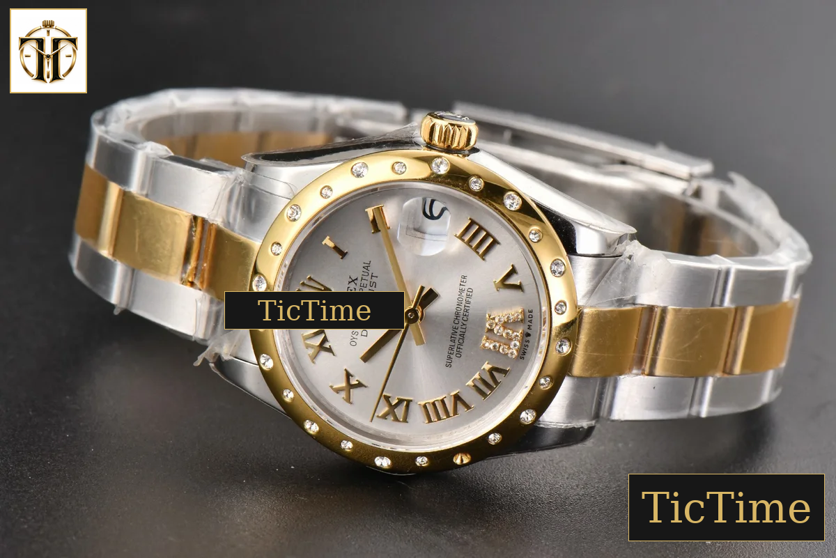 DateJust Ladies 904L 31mm WF YG/SS Diamond Smooth White Dial Roma Marker Oyster Bracelet A2671 — foto 16