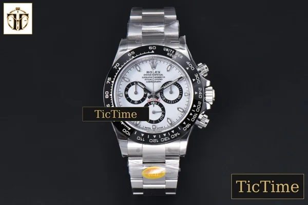 Foto frontal — Daytona 116500 ZF SS Panda White Dial SS Bracelet SA4130