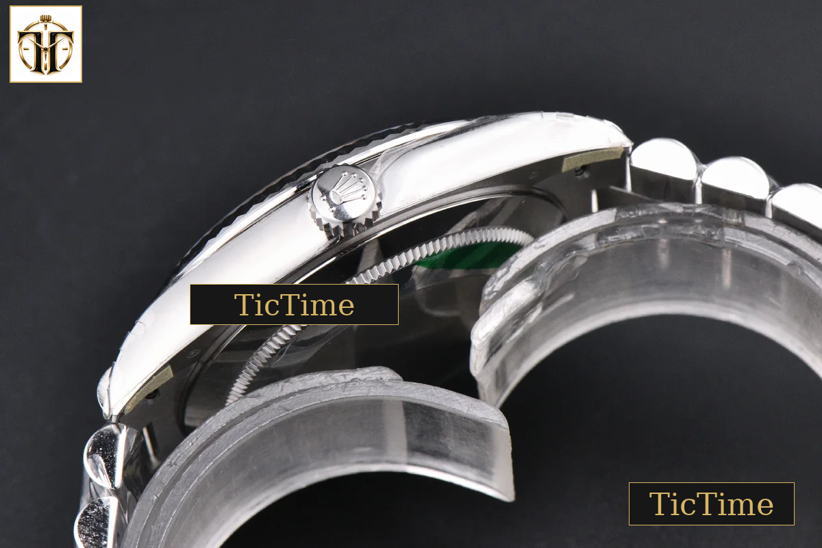 DayDate Weighted 40mm VSF White Dial Roman Marker President Bracelet DD3255 — foto 18