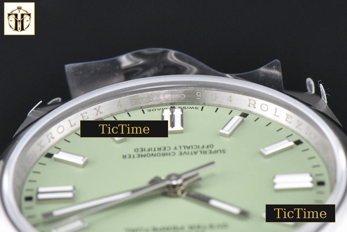 Oyster Perpetual 316L Pistachio 126000 36mm BPF Green Dial SS Bracelet SH3132 — foto 13