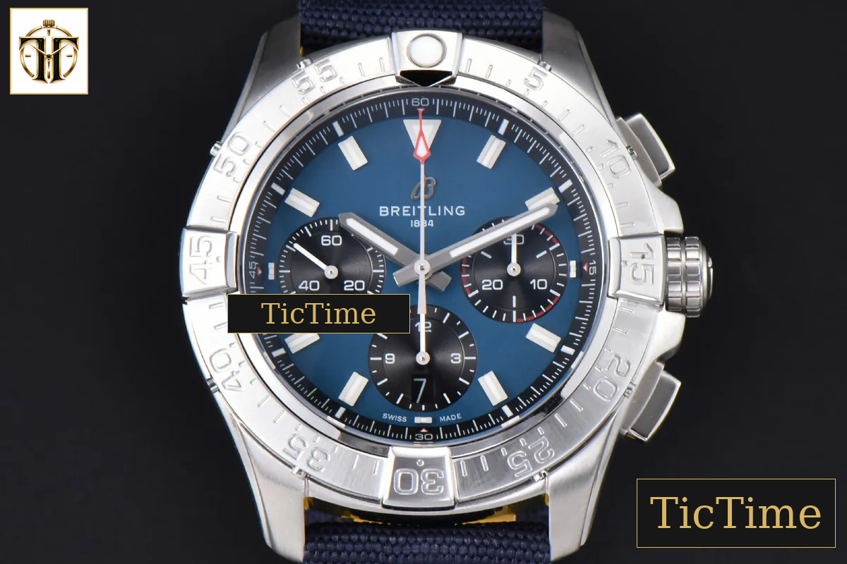 Avenger Chronograph 44mm BLSF SS Blue/Black Dial Blue Nylon Strap A7750 — foto 2