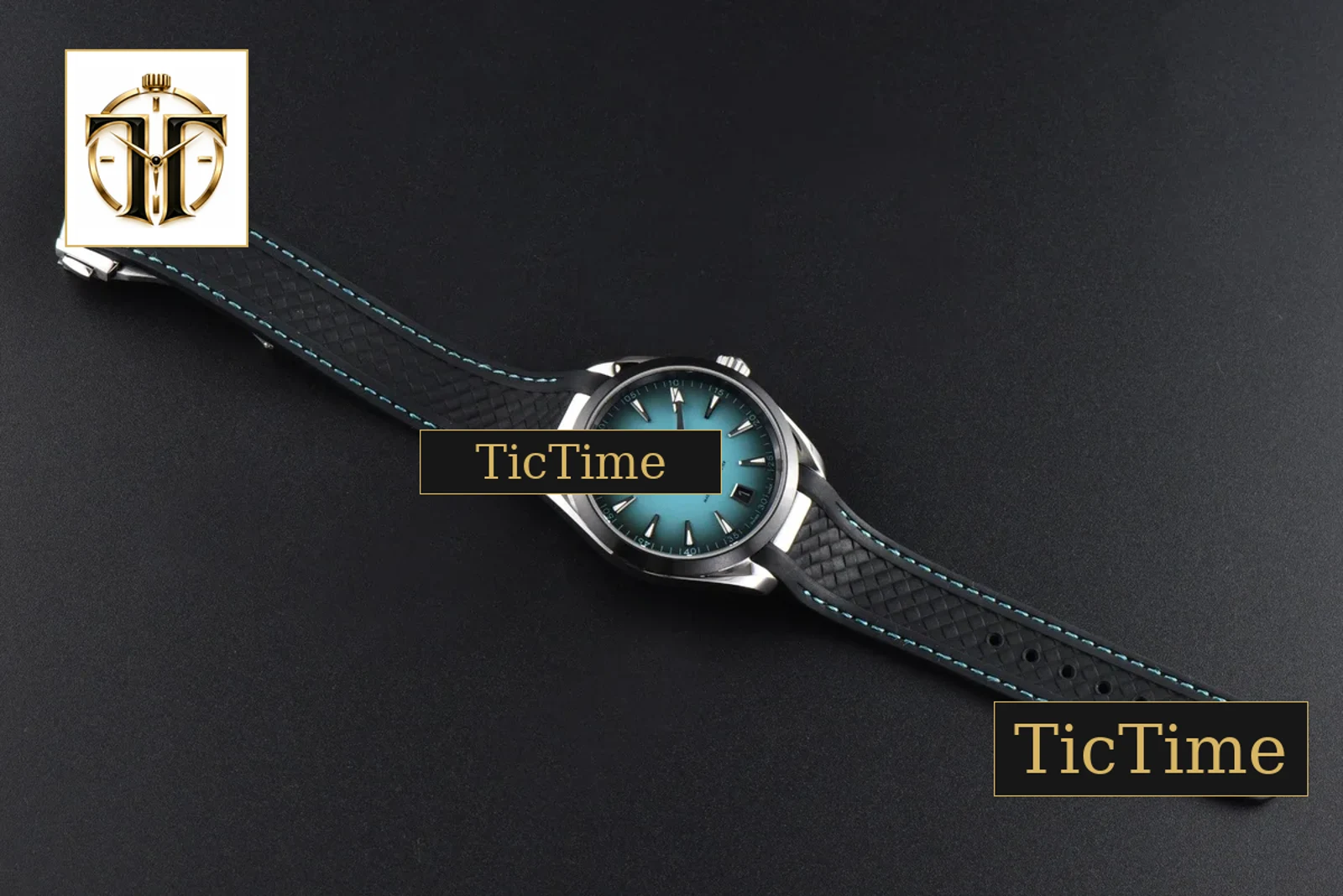 Aqua Terra 150M 41mm VSF SS Turquoise Dial PVD Bezel Rubber Strap VS8900 — foto 2