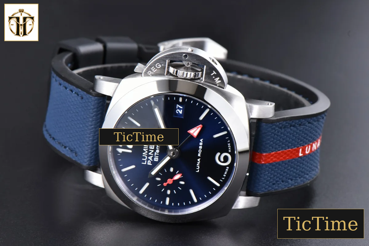 Quaranta BiTempo Luna Rossa PAM1404 40mm VSF Blue Dial Gummy Strap P900 — foto 13