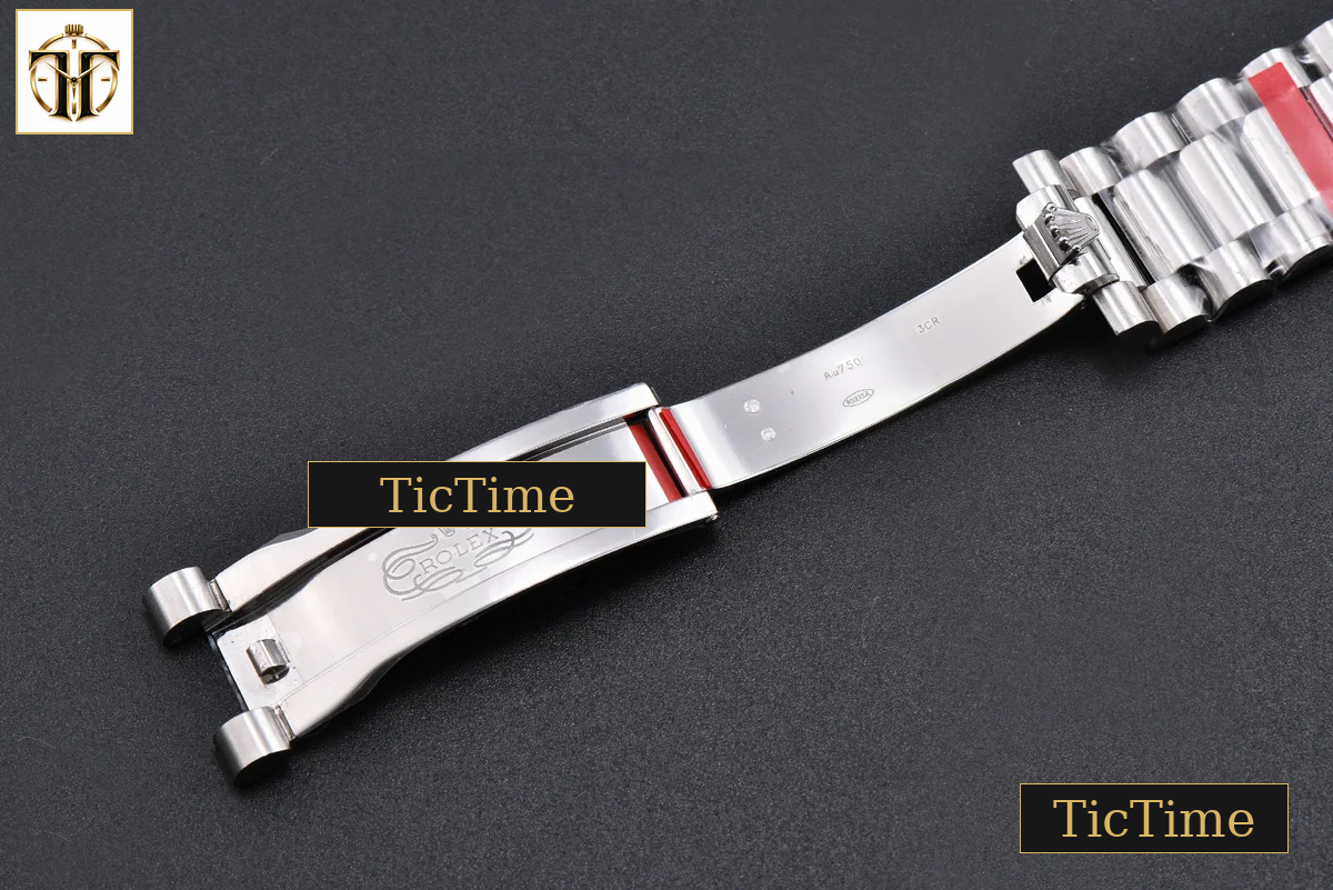 DayDate Weighted 40mm VSF White Dial Roman Marker President Bracelet DD3255 — foto 36