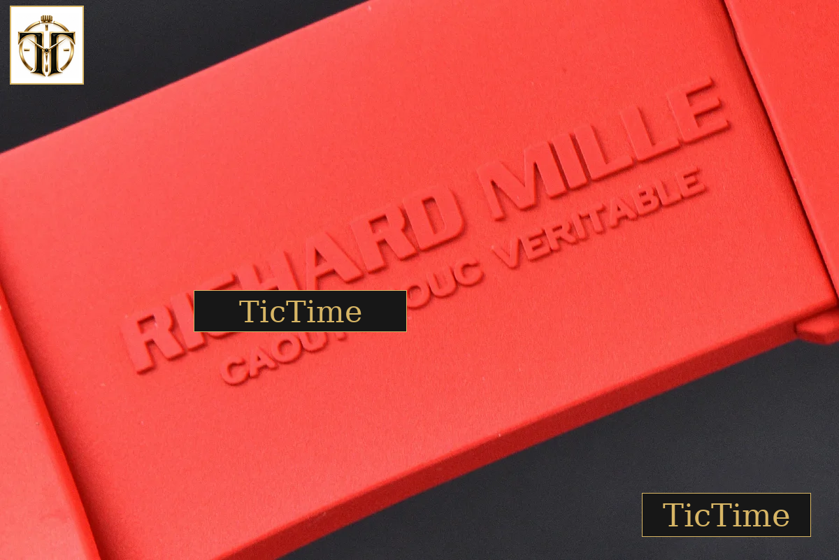 RM055 42.7mm APSF Ceramic Black Bezel Red Skeleton Dial Black Crown Red Rubber Strap RMUL2 — foto 32