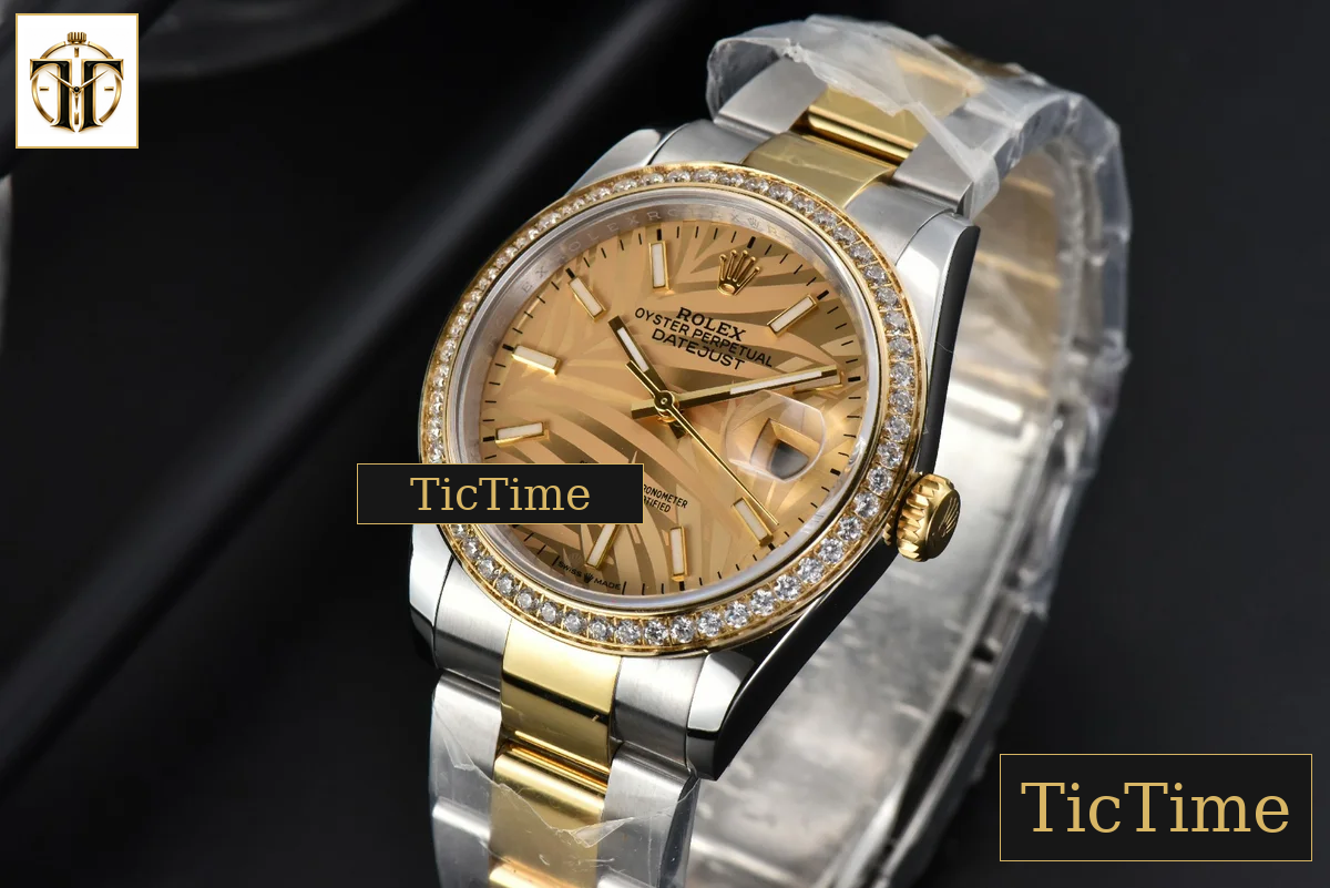 DateJust 36mm BPF YG/SS Diamond YG Plam Dial Oyster Bracelet A2824 — foto 4