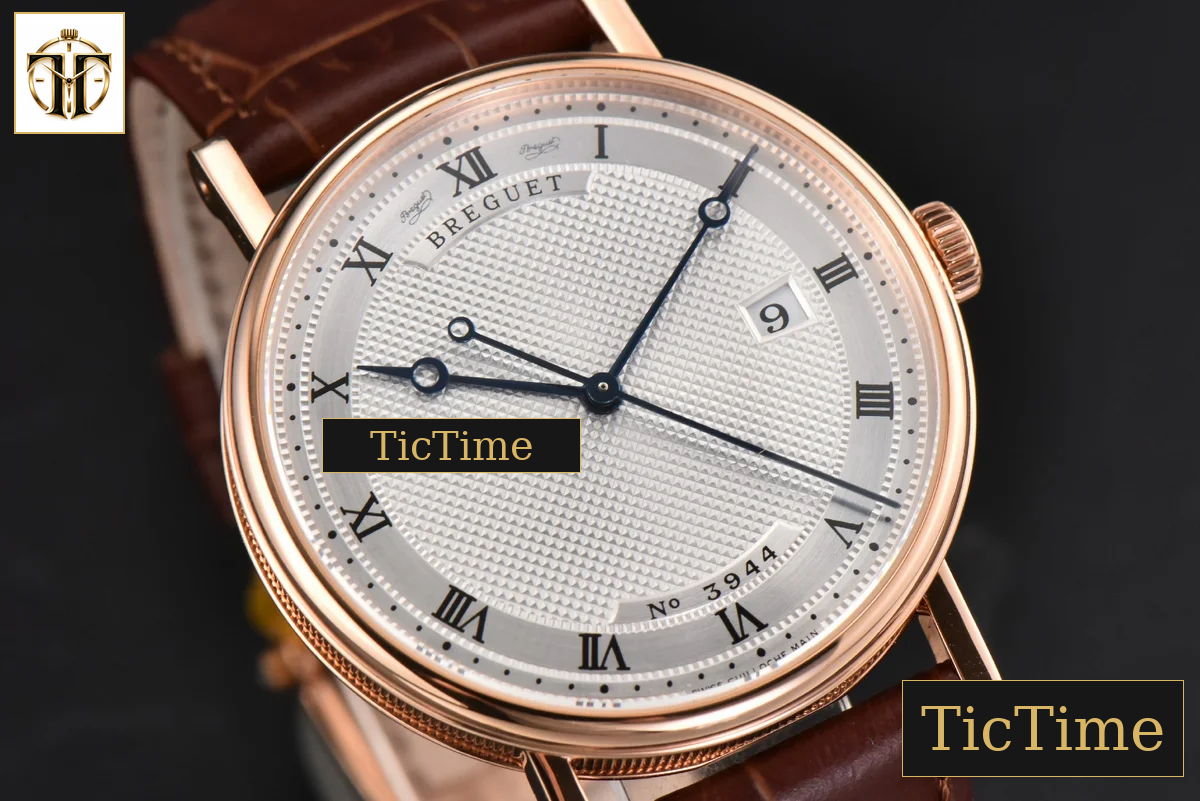 Classique 5177 38mm LTF RG White Dots Dial Roma Marker Brown Leather Strap MY9015 — foto 10