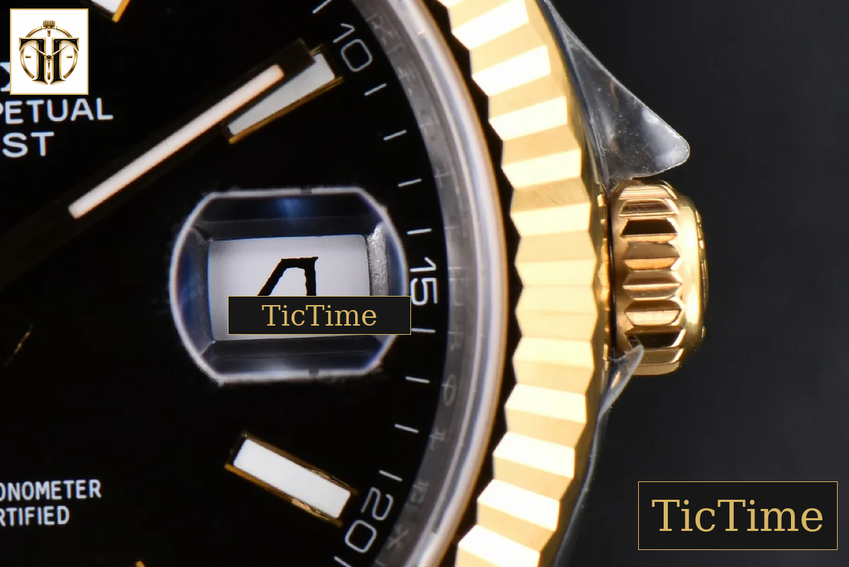 DateJust 126333 41mm VSF YG/SS Fluted Bezel Black Dial Oyster Bracelet VS3235 — foto 9