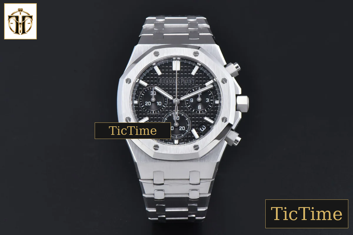 Royal Oak Chronograph 26240 41mm APSF Black Checkered Black Subdial SS Bracelet V1 SH4401 — foto 2