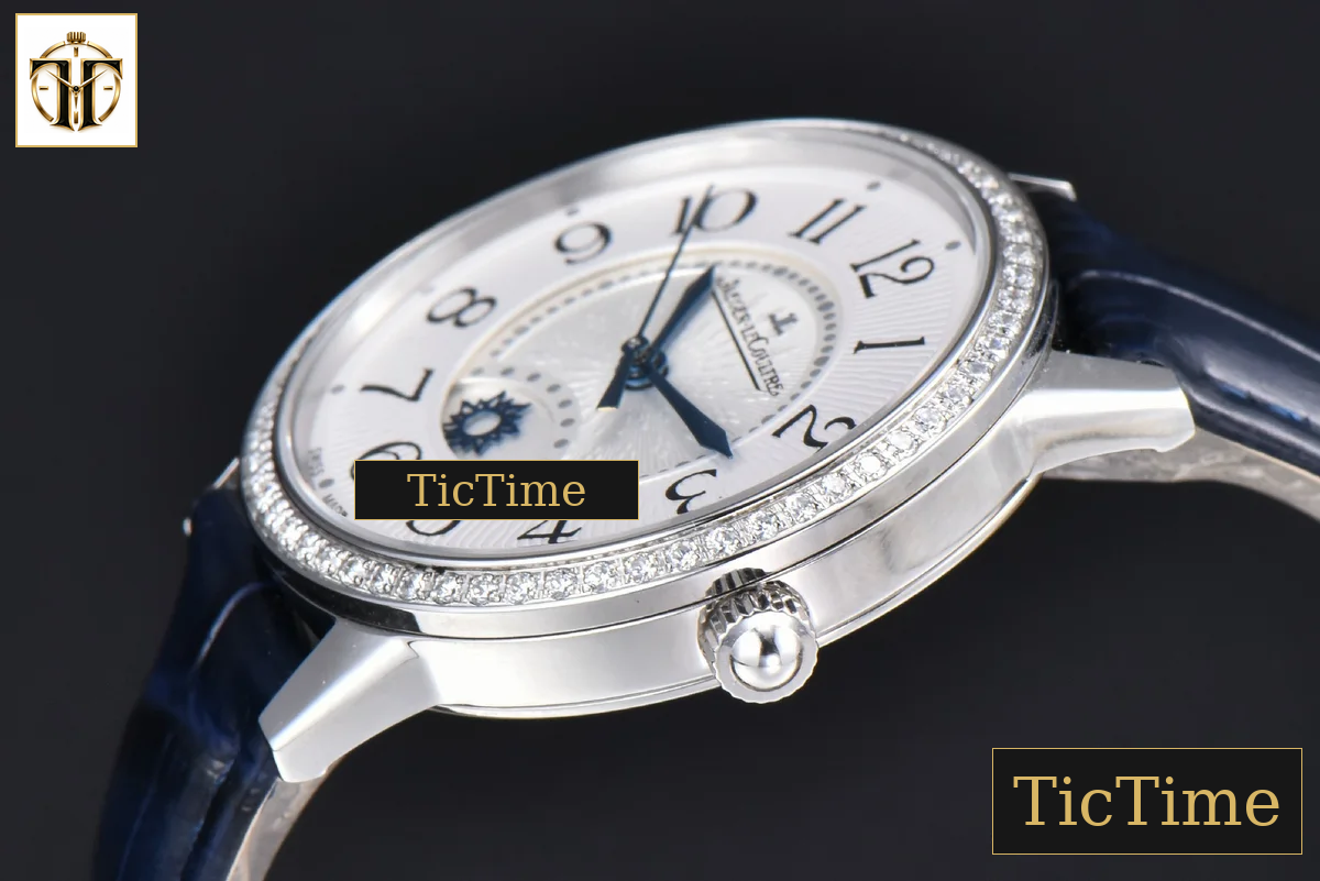 Rendez-Vous Night & Day 34mm APSF Diamond White Textured Dial Blue Leather Strap A898 — foto 10