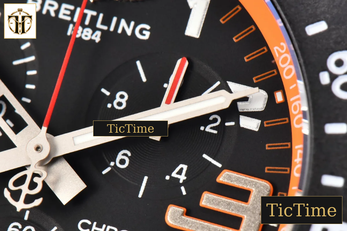 Endurance Pro 44mm OF Orange Chronometer Dial Orange Rubber Strap Swiss Quartz — foto 7