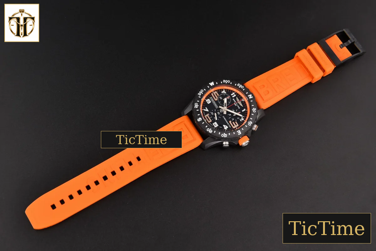 Endurance Pro 44mm OF Orange Chronometer Dial Orange Rubber Strap Swiss Quartz — foto 25