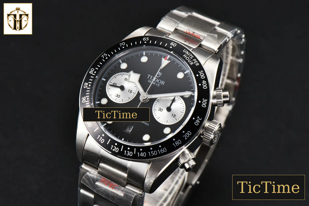 Black Bay Chrono 41mm TWSF Black Dial SS Bracelet A7750 — foto 4