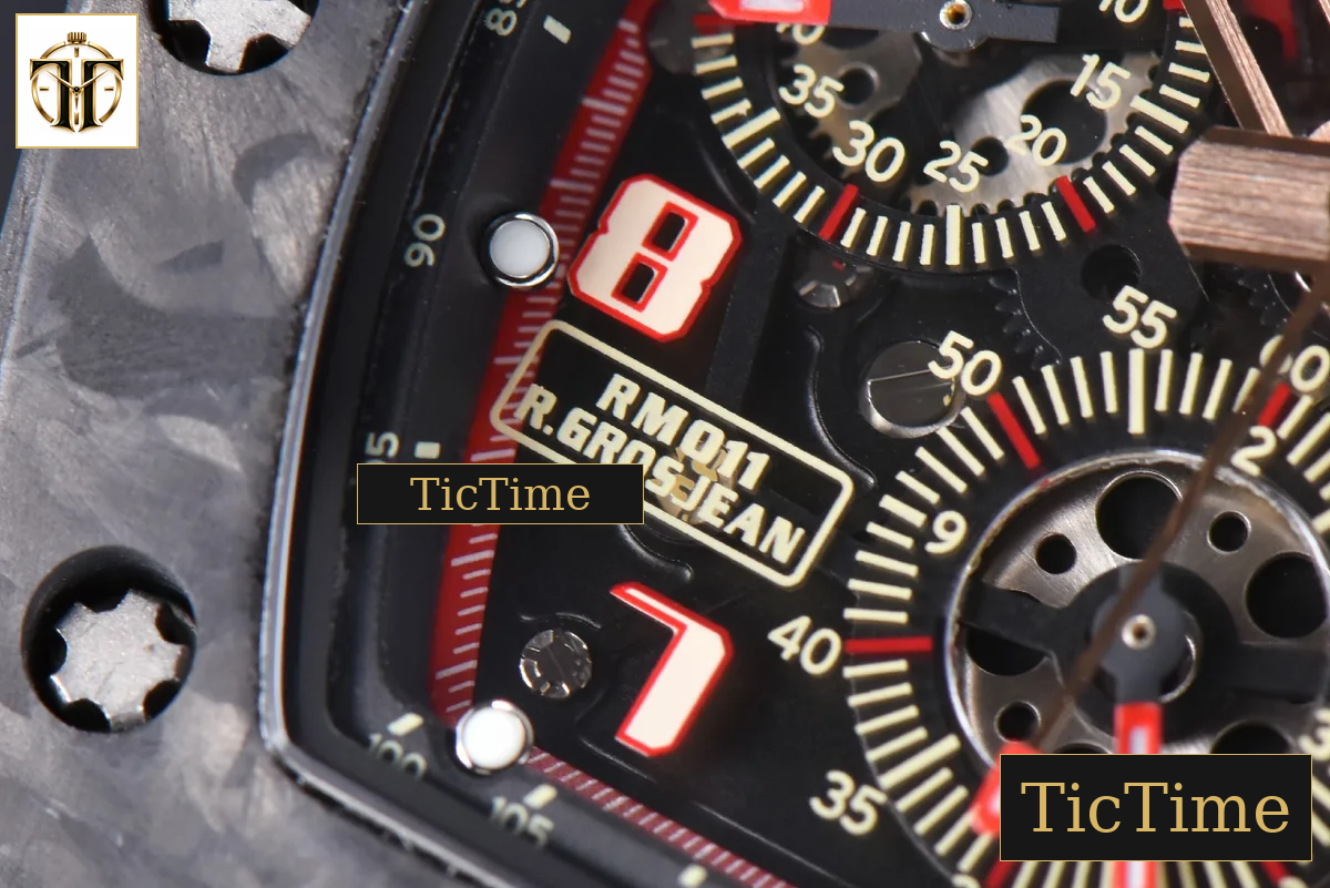 NTPT Chrono RM011 KVF Skeleton Dial RG Crown Black Rubber Strap V2 A7750 — foto 8