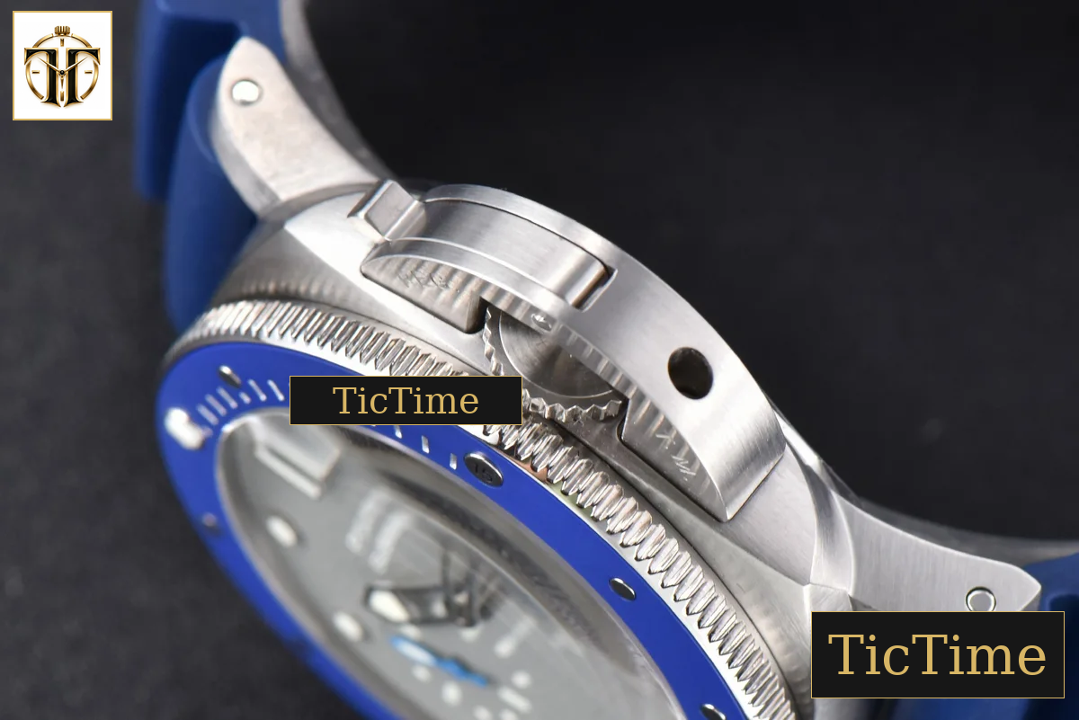 Submersible PAM959 42mm VSF Black Dial Blue Bezel Rubber Strap Asia XXXIV — foto 12