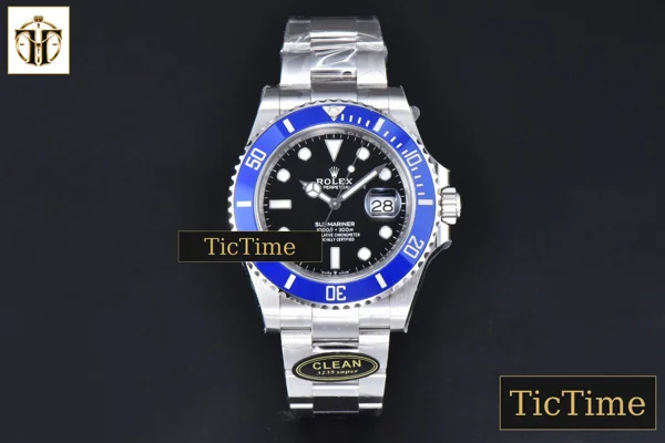 Foto frontal — Submariner LB 904L 126619 41mm Clean Factory Ceramic Blue Dial SS Bracelet VR3235