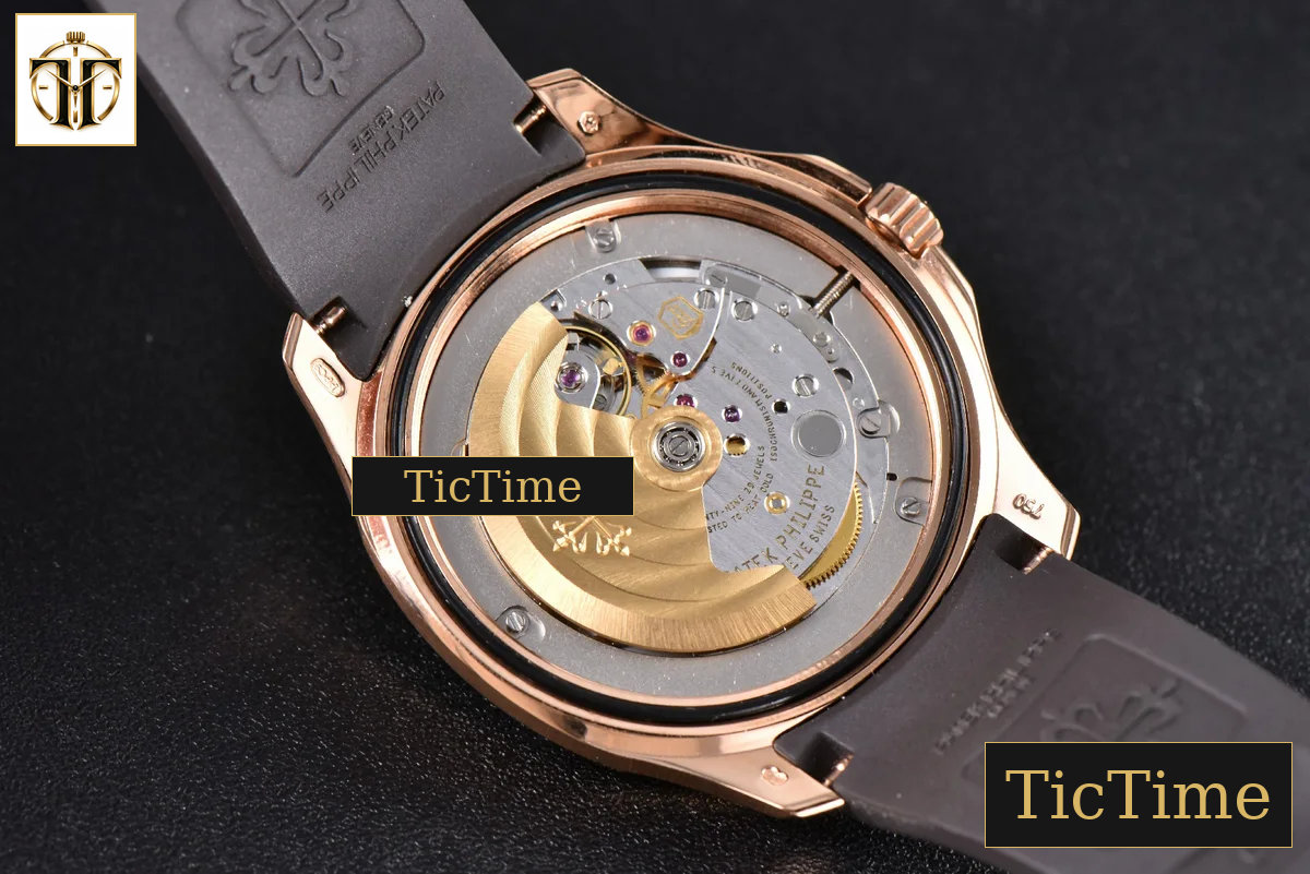 Aquanaut 5167 40mm 3KF RG Brown Dial Brown Rubber Strap V3 A330 — foto 25