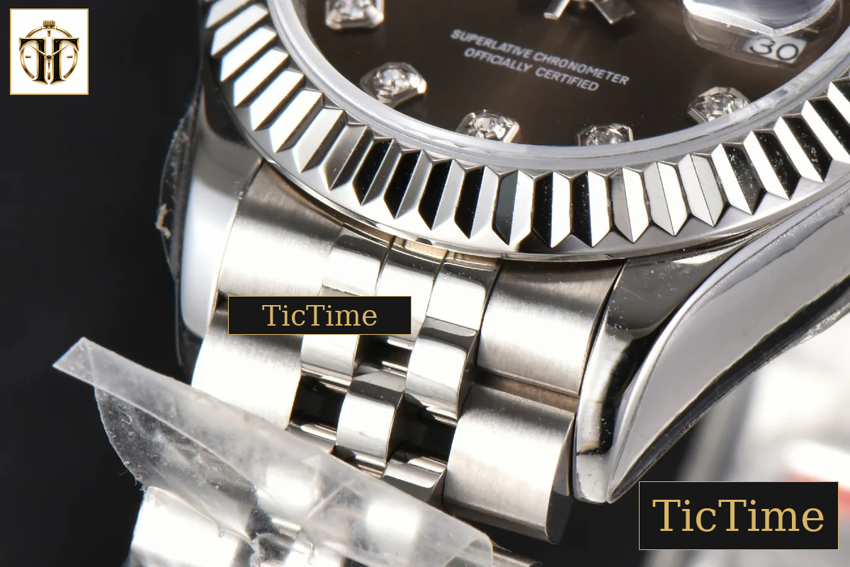 DateJust Ladies 28mm WF Gray Dial Diamond Marker Jubilee Bracelet A2236 — foto 15
