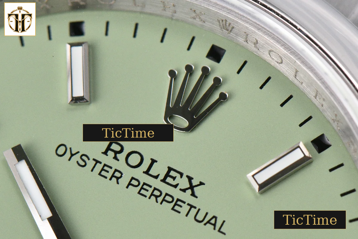 Oyster Perpetual 904L Pistachio 126000 36mm GMF Green Dial SS Bracelet VR3132 — foto 5