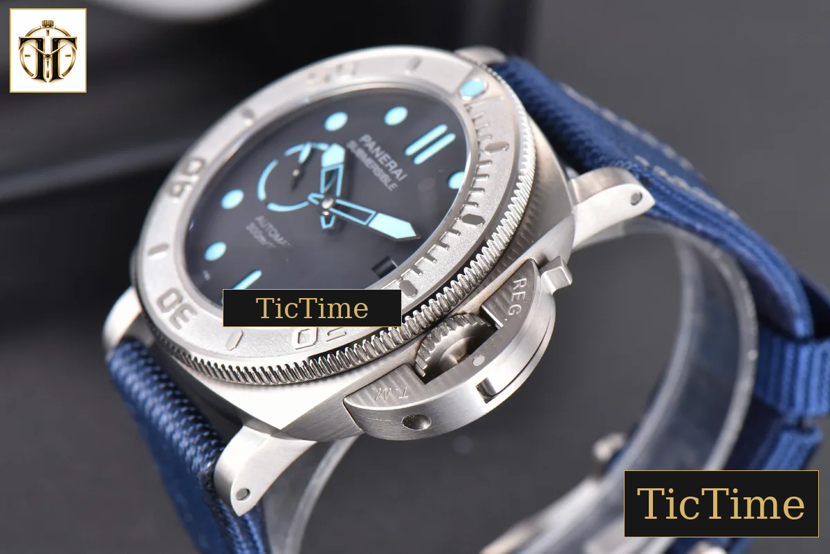 Mike Horn Submersible PAM985 47mm VSF Titanium Black Dial Nylon Strap P9010 — foto 10