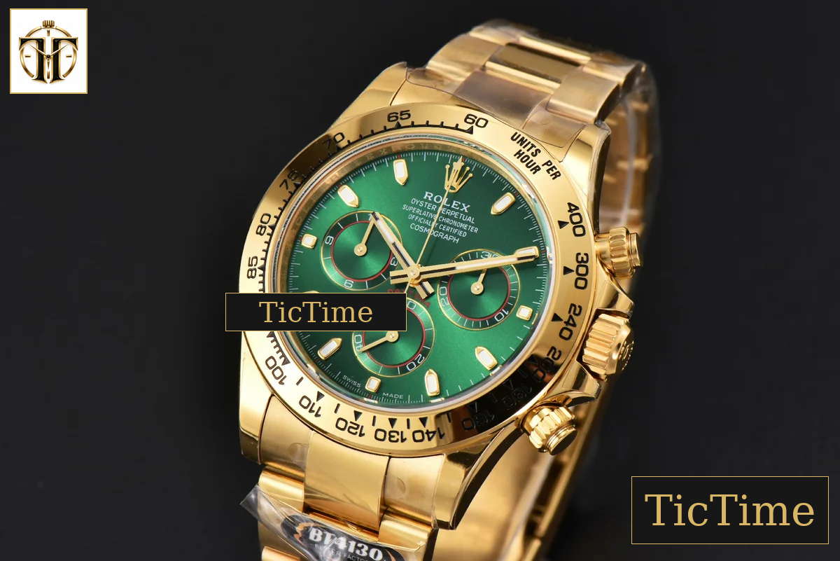 Daytona 116508 40mm BTF YG Green Dial YG Bracelet SA4130 — foto 4
