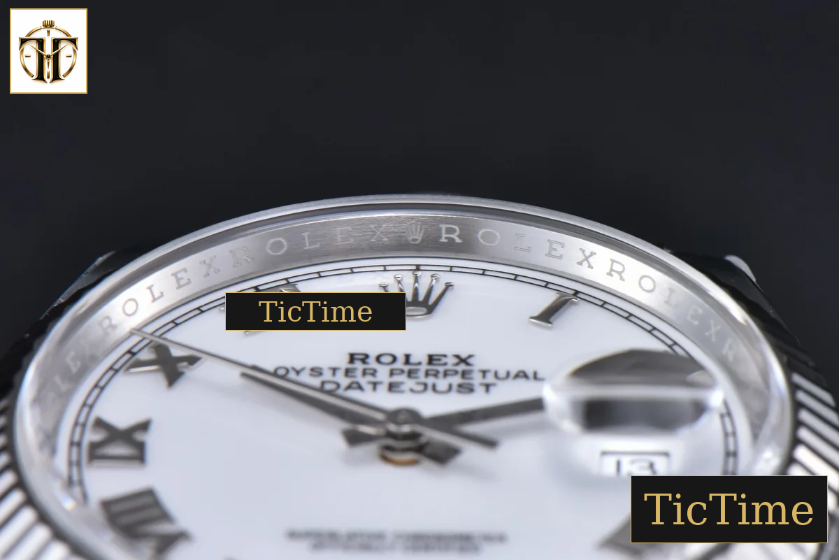 DateJust white Dial Roma Maker Jubilee Bracelet 126234 36mm Clean Factory VR3235 — foto 12