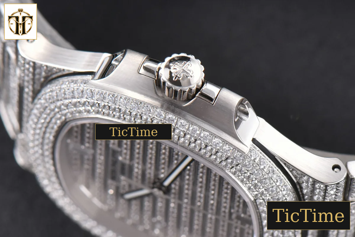 Nautilus 5719/1G PPF Full Diamonds Dial and Bracelet 324CS — foto 11