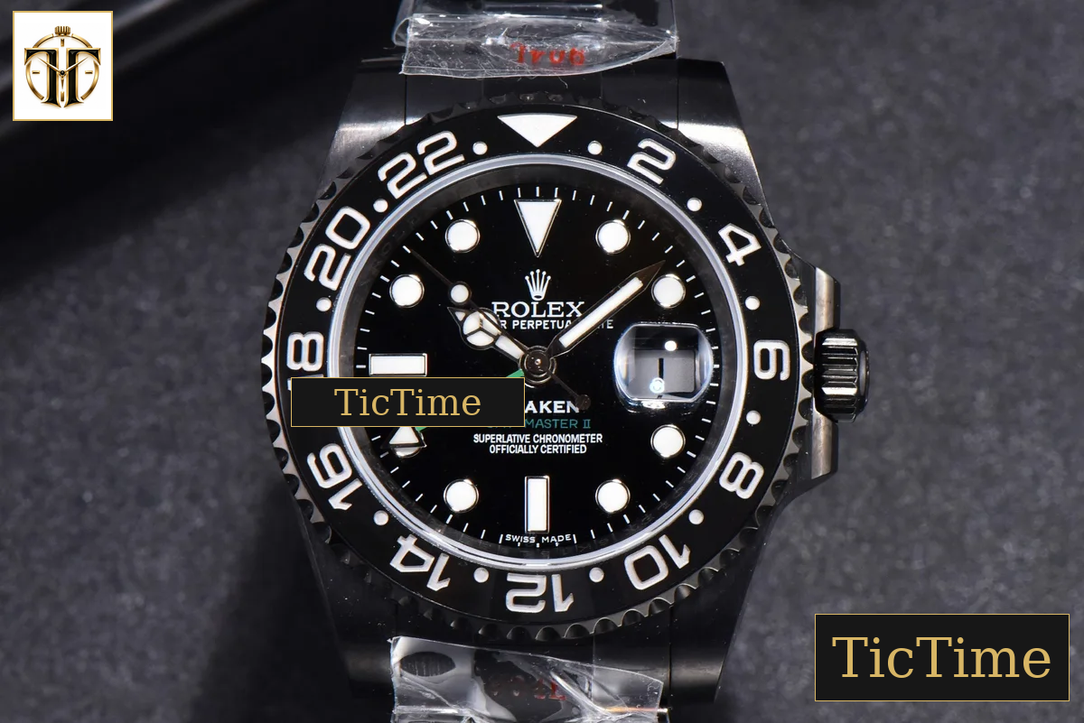 Blaken GMT Master LN 116710 IPKF Green Hand PVD Bracelet A2836 — foto 2