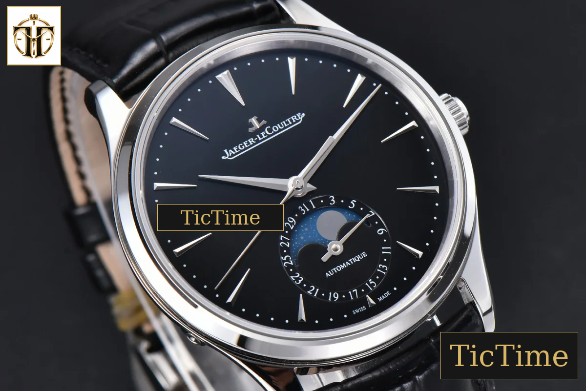 Master Ultra Thin Moonphase 1368420 39mm APSF Black Dial Leather Strap SA925 — foto 11
