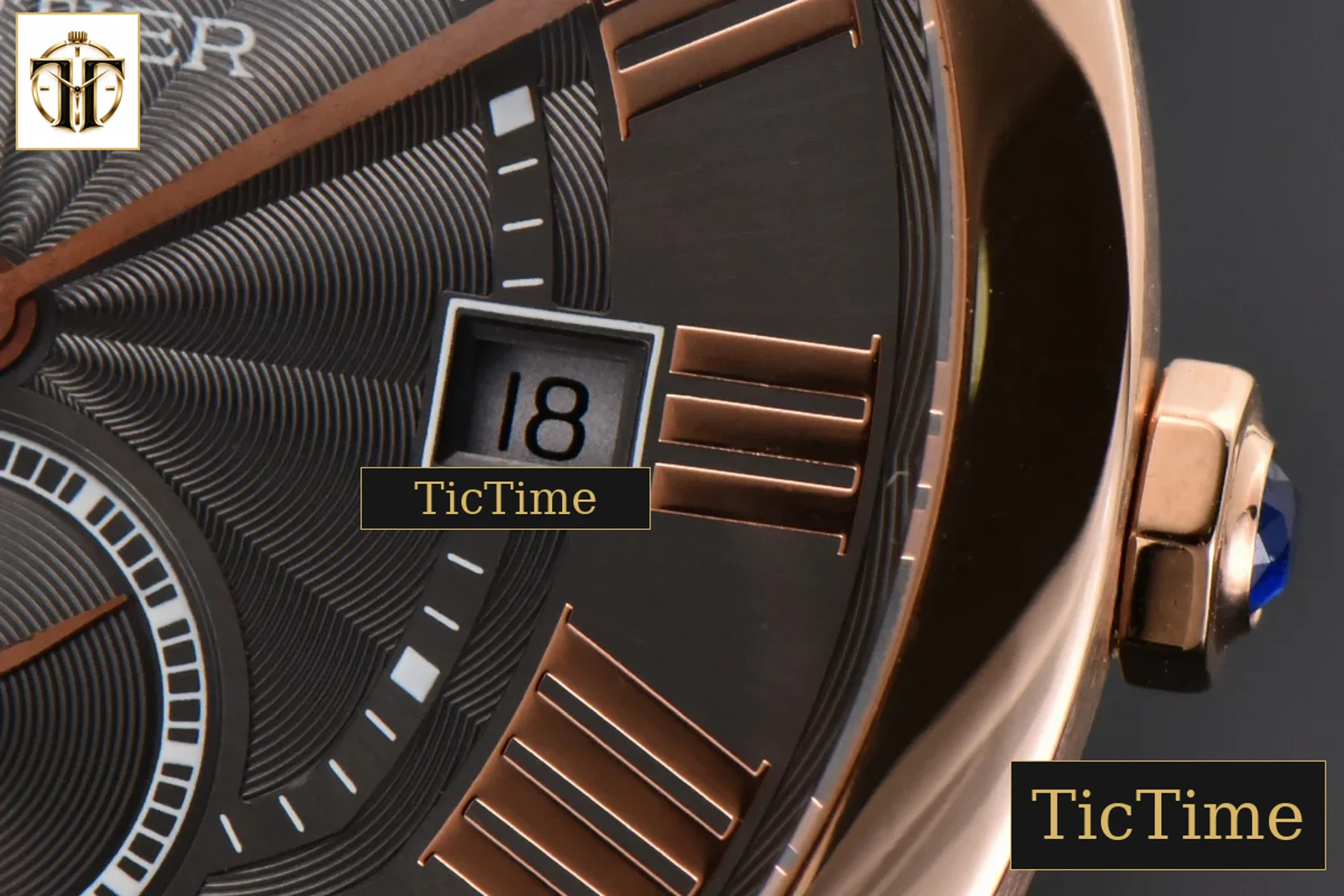 Drive de Cartier 40mm APS RG Gray Dial Brown Leather Strap A23J — foto 8