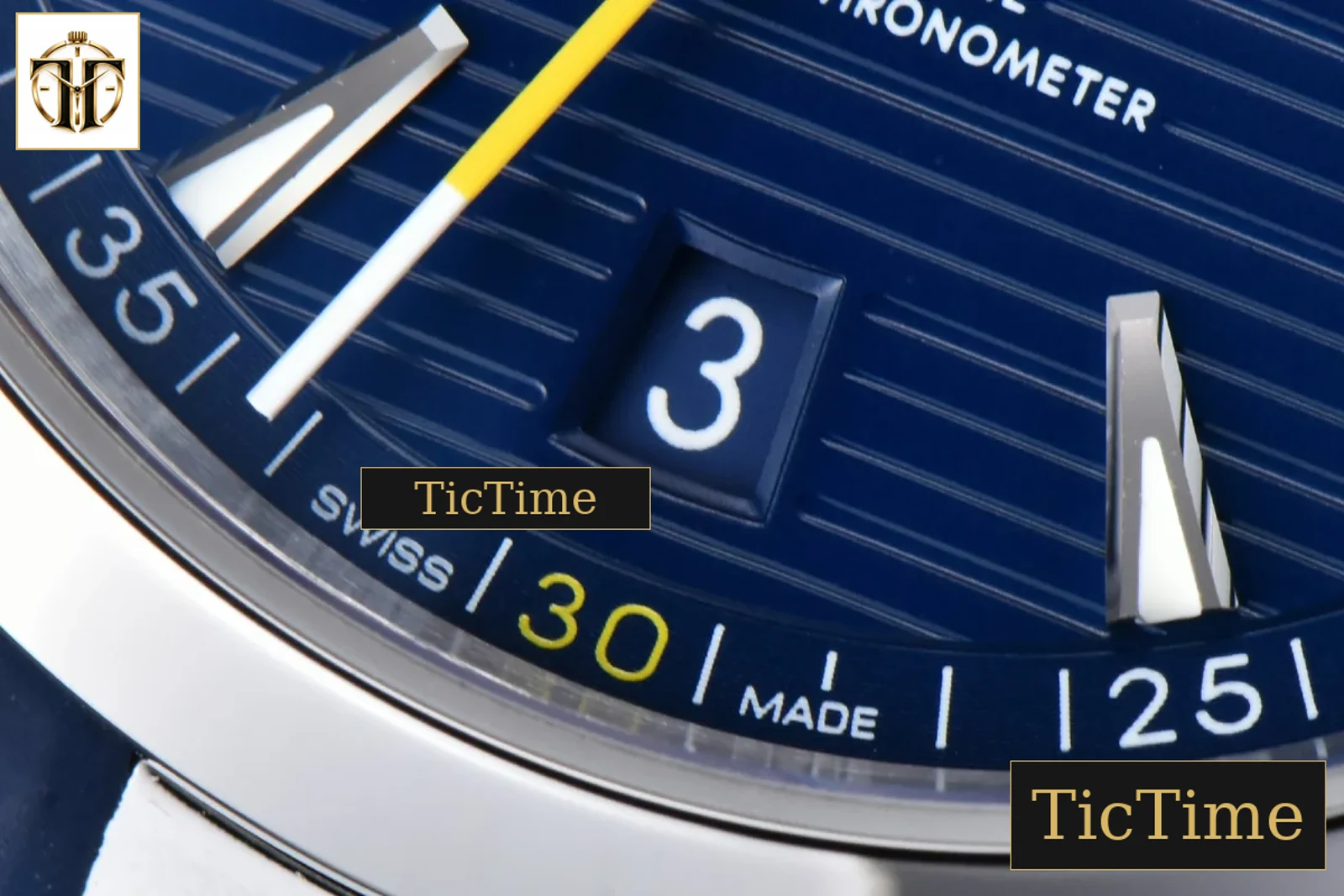 Aqua Terra 150M 41mm VSF SS Dark Blue Dial Yellow Hand Dark Blue Rubber Strap A8900 — foto 5