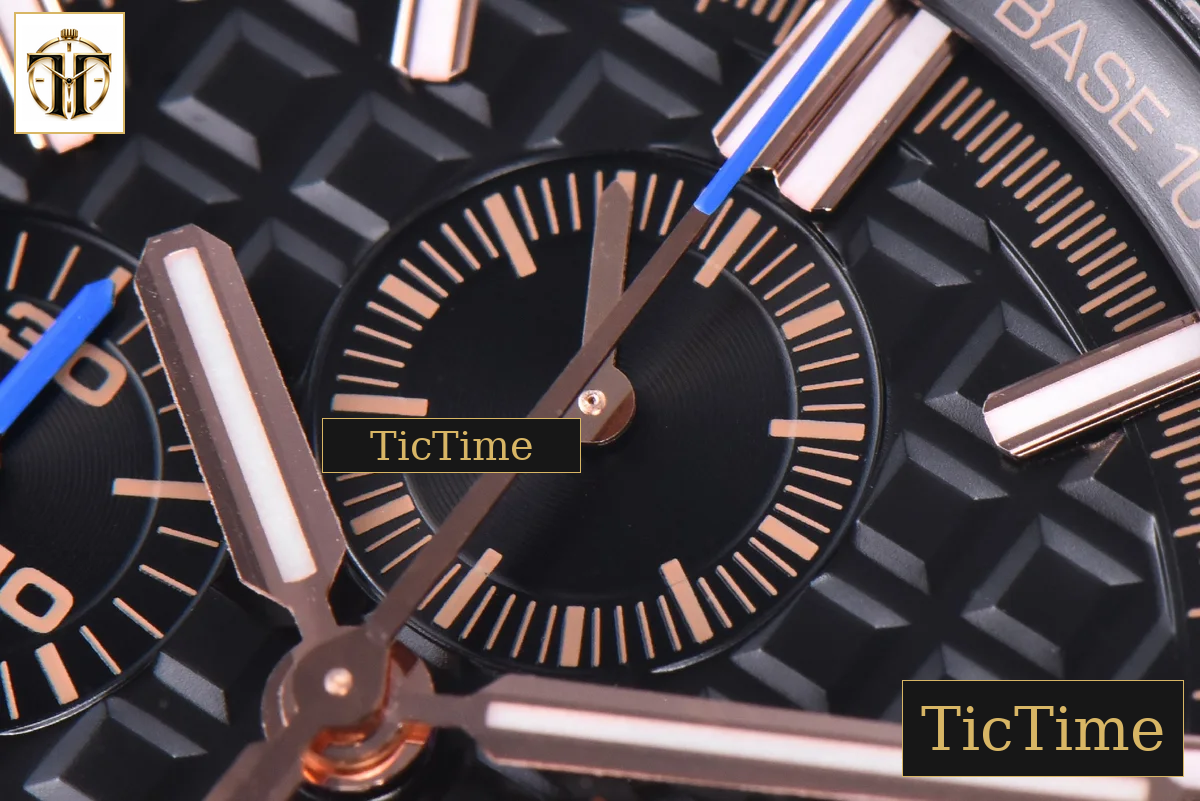 Royal Oak Offshore 26405CE 44mm JF RG Black Dial RG Marker Black Rubber Strap V2 A3126 — foto 4