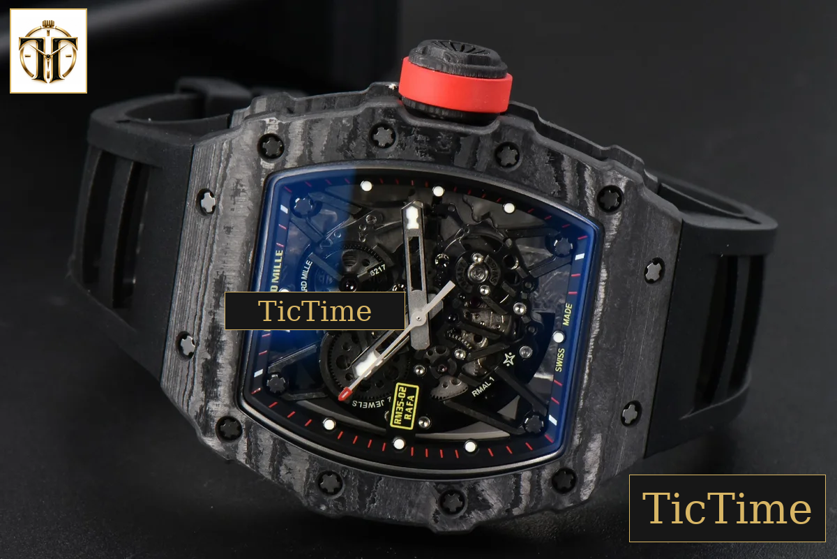 NTPT RM035-02 ZF Skeleton Dial Black Rubber Strap V5 NH05A — foto 11