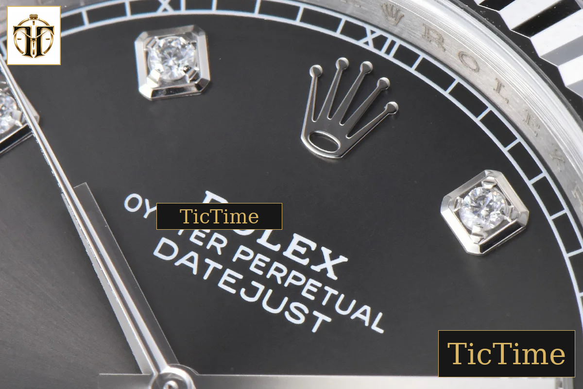 DateJust 904L 126334 41mm CF Gray Dial Diamond Marker Jubilee Bracelet VR3235 — foto 6