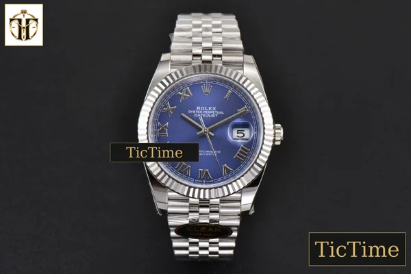 Foto frontal — DateJust 126334 41mm Clean Factory Blue Roma Marker Jubilee Bracelet VR3235