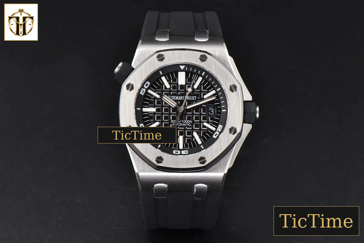Royal Oak Offshore Diver 15710 42mm APSF Black Dial Black Rubber Strap SA3120 — foto 3