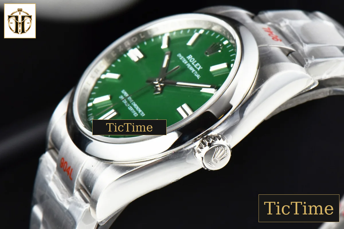 Oyster Perpetual 126000 36mm EWF Green Dial SS Bracelet A3230 — foto 9