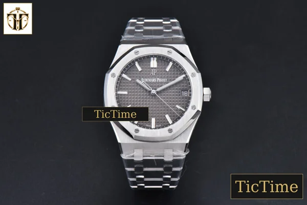 Foto frontal — Royal Oak 15500 41mm APSF Gray Textured Dial SS Bracelet V2 A4302